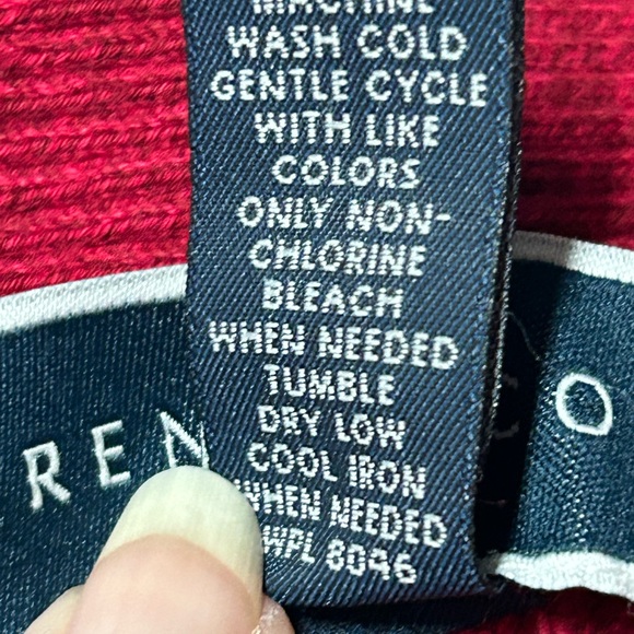 Karen Scott women’s size extra large knit sweater with 3/4 roll sleeves/ buttons - Picture 7 of 9